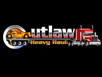 Outlaw Heavy Haul logo design by Suvendu