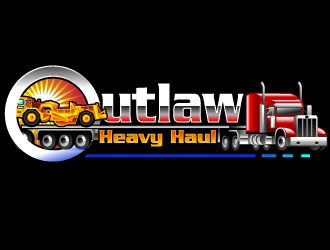 Outlaw Heavy Haul logo design by Suvendu