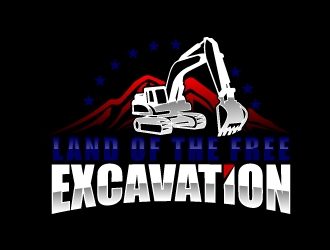 Land of the free excavation logo design by AamirKhan