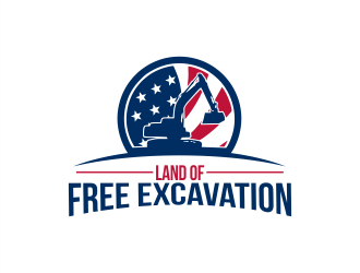 Land of the free excavation logo design by Gwerth