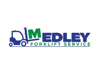 Medley Forklift Service logo design by zubi