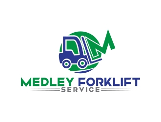 Medley Forklift Service logo design by zubi