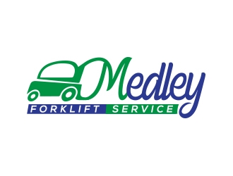 Medley Forklift Service logo design by zubi