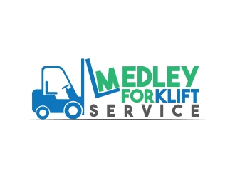 Medley Forklift Service logo design by zubi