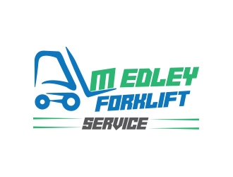 Medley Forklift Service logo design by zubi