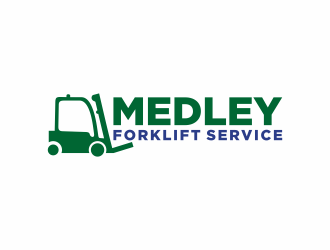 Medley Forklift Service logo design by bombers