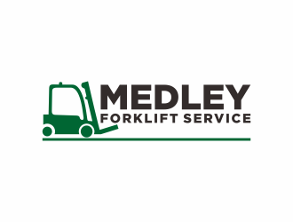 Medley Forklift Service logo design by bombers