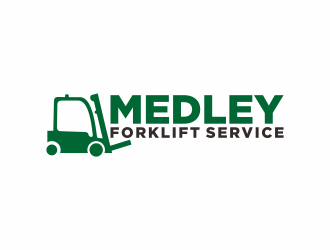 Medley Forklift Service logo design by bombers