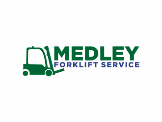 Medley Forklift Service logo design by bombers