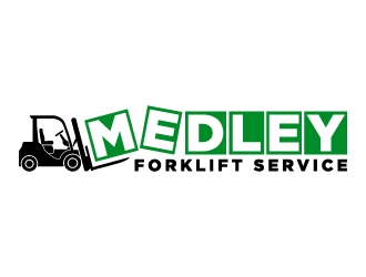 Medley Forklift Service logo design by mewlana