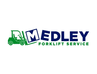 Medley Forklift Service logo design by mewlana