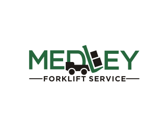 Medley Forklift Service logo design by Barkah
