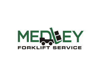 Medley Forklift Service logo design by Barkah