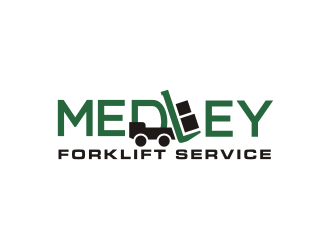 Medley Forklift Service logo design by Barkah