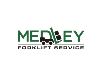 Medley Forklift Service logo design by Barkah
