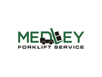 Medley Forklift Service logo design by Barkah