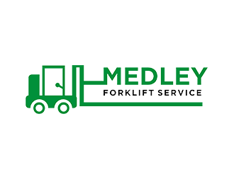 Medley Forklift Service logo design by EkoBooM