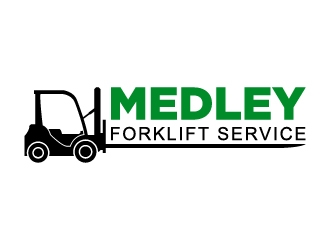 Medley Forklift Service logo design by mewlana