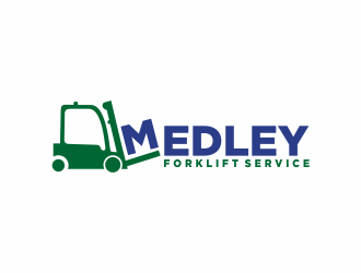Medley Forklift Service logo design by bombers