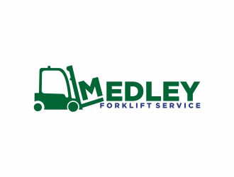Medley Forklift Service logo design by bombers