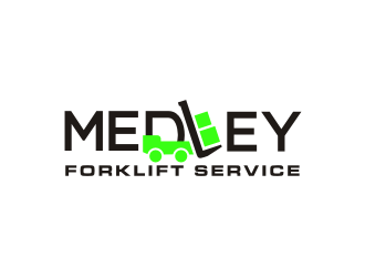 Medley Forklift Service logo design by Barkah