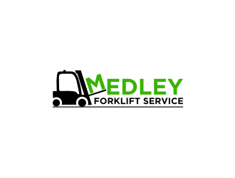 Medley Forklift Service logo design by sodimejo