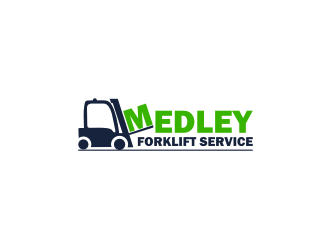Medley Forklift Service logo design by sodimejo