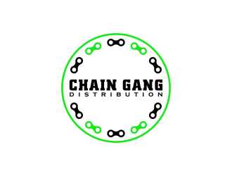 chain gang distribution logo design by BlessedArt