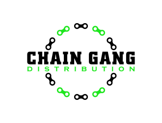 chain gang distribution logo design by BlessedArt