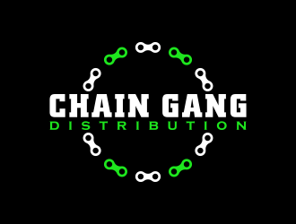 chain gang distribution logo design by BlessedArt