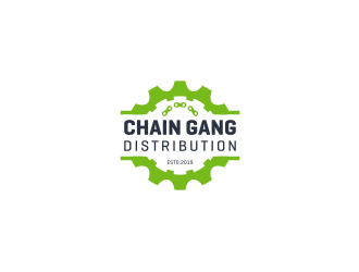 chain gang distribution logo design by Susanti