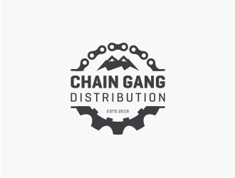 chain gang distribution logo design by Susanti