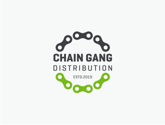 chain gang distribution logo design by Susanti