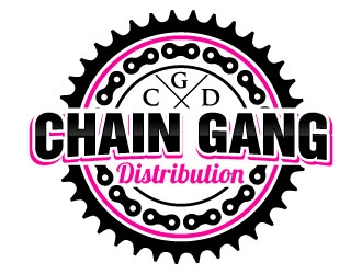 chain gang distribution logo design by Suvendu
