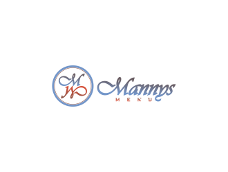 Mannys Menu logo design by oke2angconcept