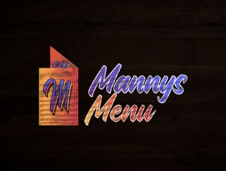 Mannys Menu logo design by aryamaity