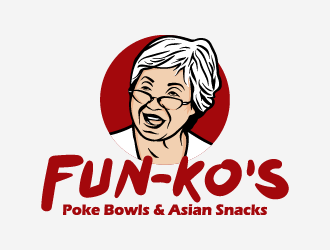 FUN-KOS Poke Bowls & Asian Snacks logo design by Yogienugr