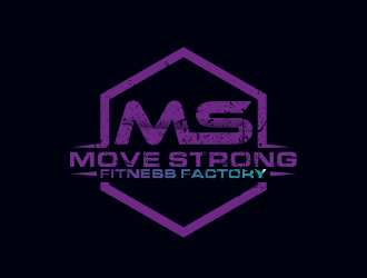 Move Strong Fitness Factory logo design by Greenlight