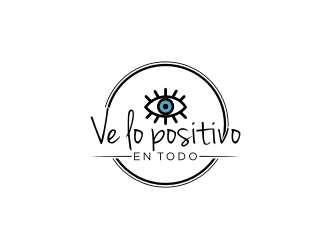 Ve lo positivo en todo logo design by johana
