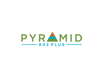 Pyramid 802 Plus logo design by bricton