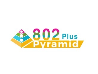 Pyramid 802 Plus logo design by bougalla005