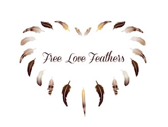 Free Love Feathers logo design by LogoInvent