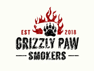 Grizzly Paw Smokers logo design by hidro