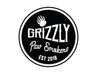 Grizzly Paw Smokers logo design by iamjason