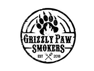 Grizzly Paw Smokers logo design by scriotx
