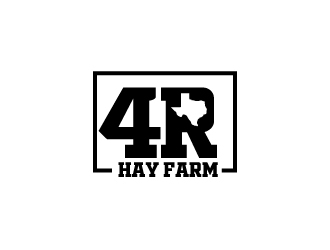4R Hay Farm logo design by Erasedink