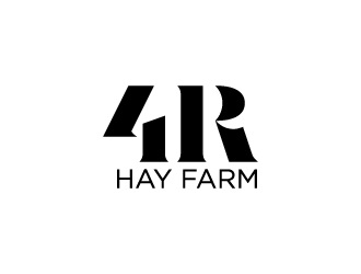 4R Hay Farm logo design by Erasedink