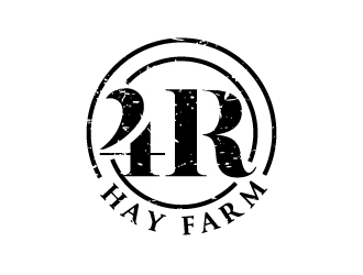 4R Hay Farm logo design by Erasedink