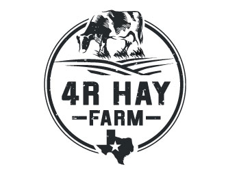 4R Hay Farm logo design by Conception