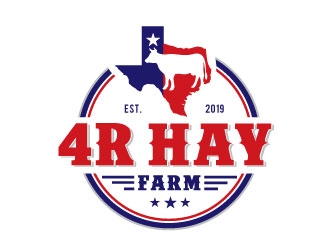 4R Hay Farm logo design by Conception